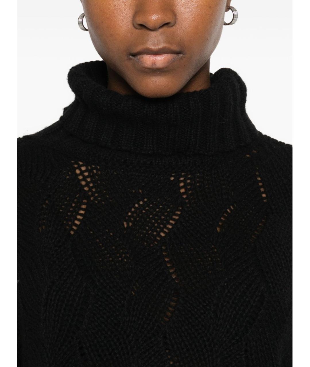 TWIN-SET Черный шерстяной джемпер / свитер, фото 3