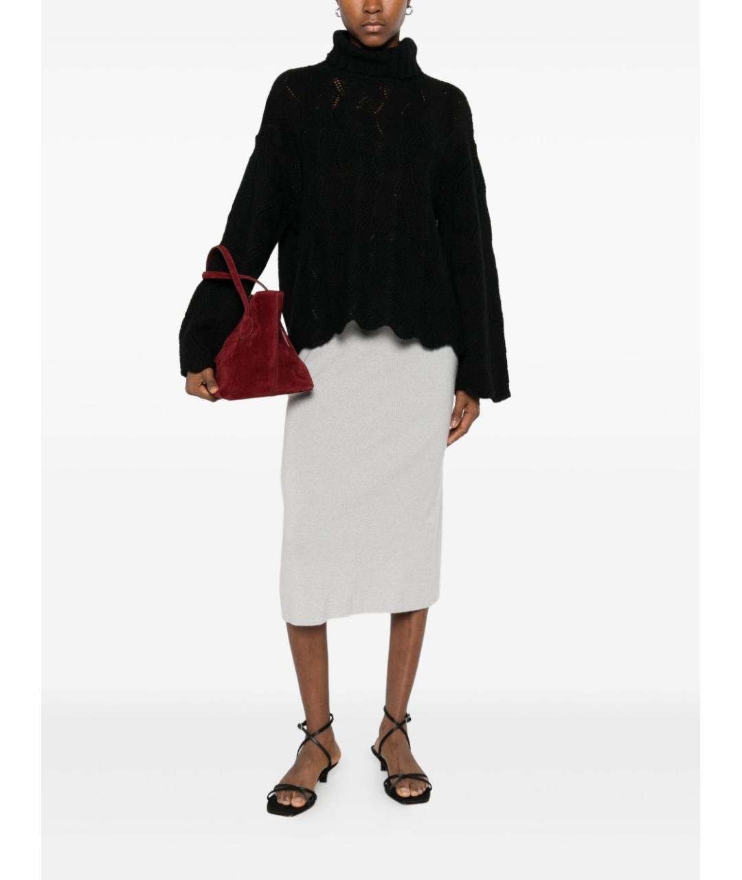 TWIN-SET Черный шерстяной джемпер / свитер, фото 2