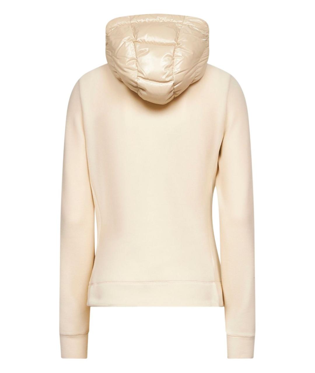 MONCLER GRENOBLE Бежевый полиэстеровый кардиган, фото 2