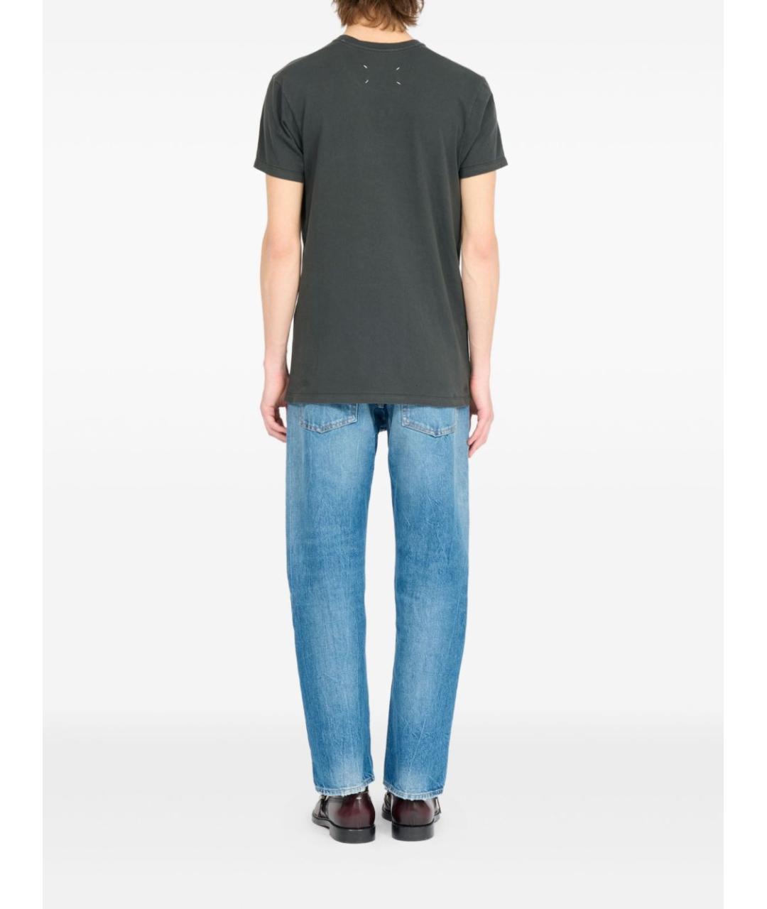 MAISON MARGIELA Серая хлопковая футболка, фото 5