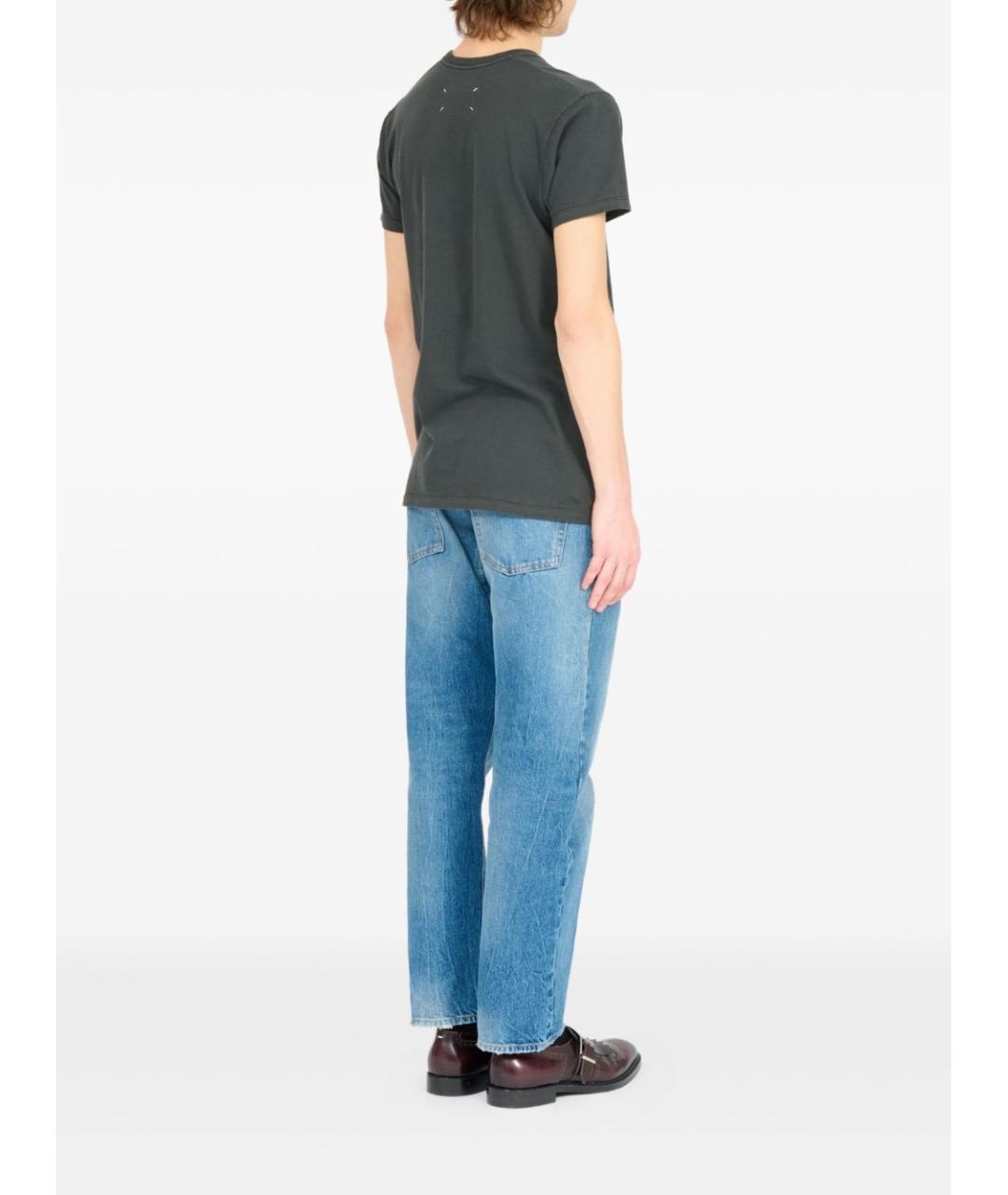 MAISON MARGIELA Серая хлопковая футболка, фото 3