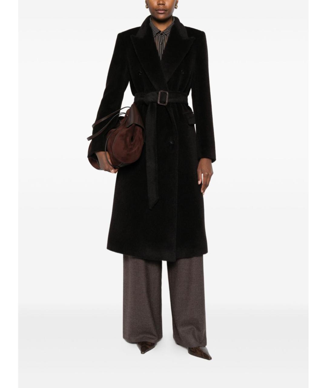 TAGLIATORE Коричневое шерстяное пальто, фото 2