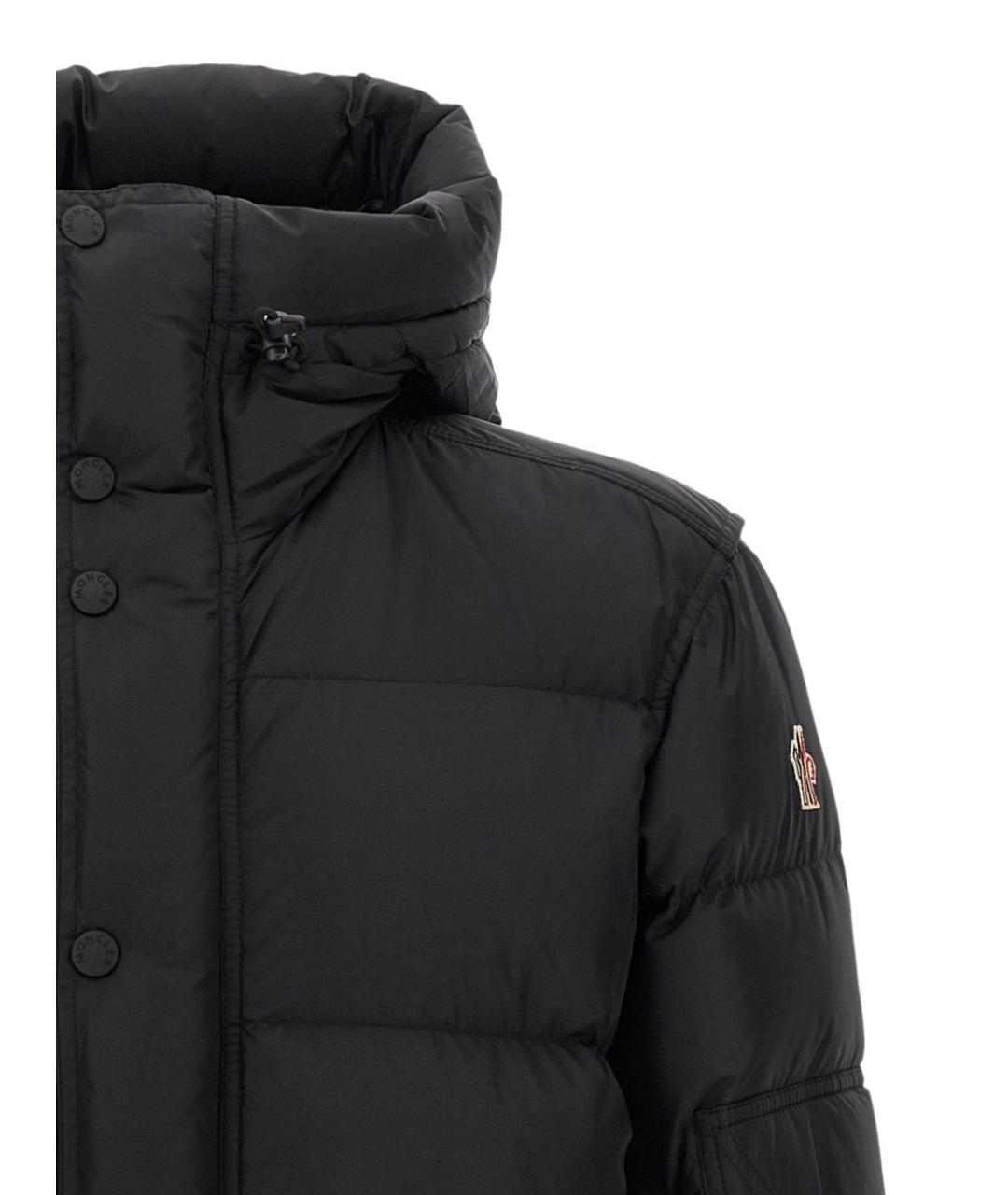 MONCLER GRENOBLE Черный полиамидовый пуховик, фото 2