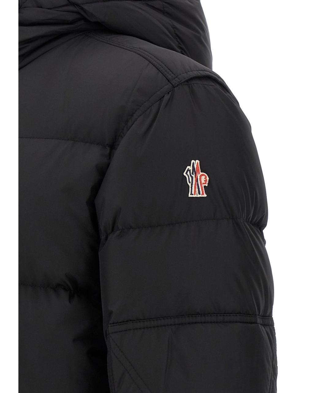MONCLER GRENOBLE Черный полиамидовый пуховик, фото 4