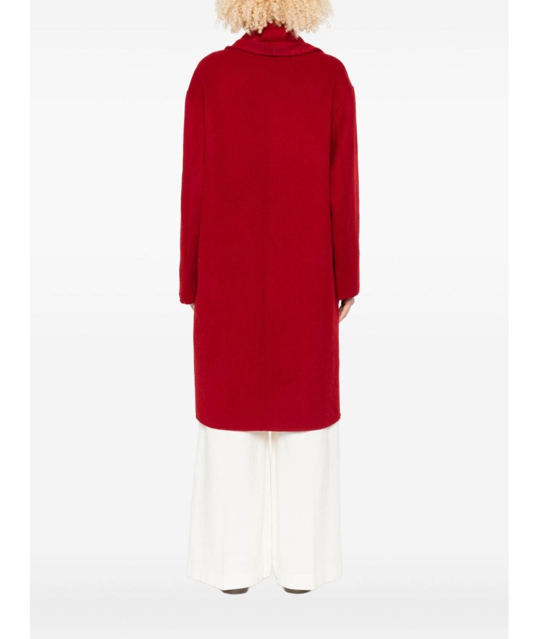 LIU JO Красное шерстяное пальто, фото 6