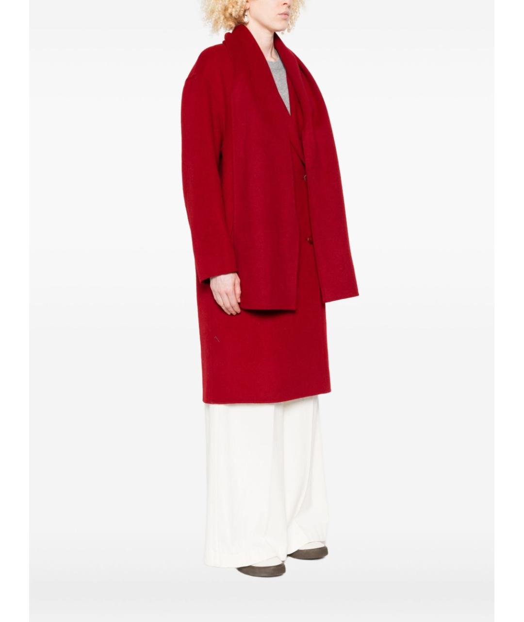 LIU JO Красное шерстяное пальто, фото 3