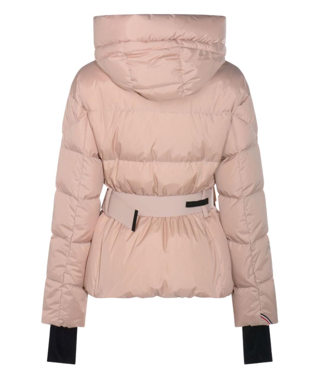 MONCLER GRENOBLE Розовый полиэстеровый пуховик, фото 4
