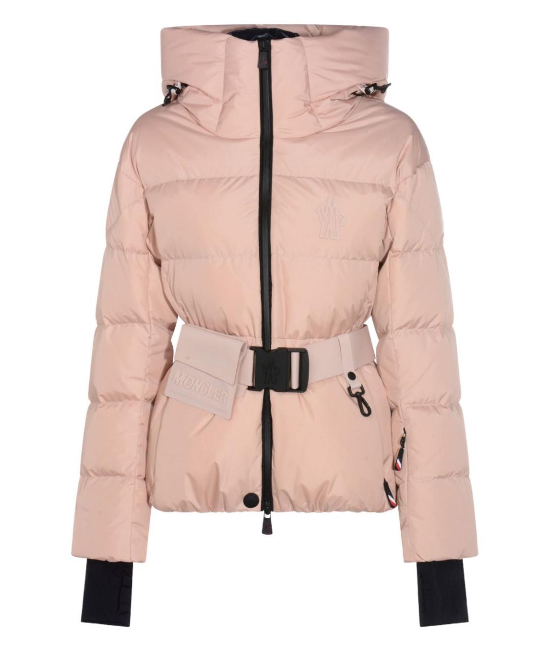 MONCLER GRENOBLE Розовый полиэстеровый пуховик, фото 1