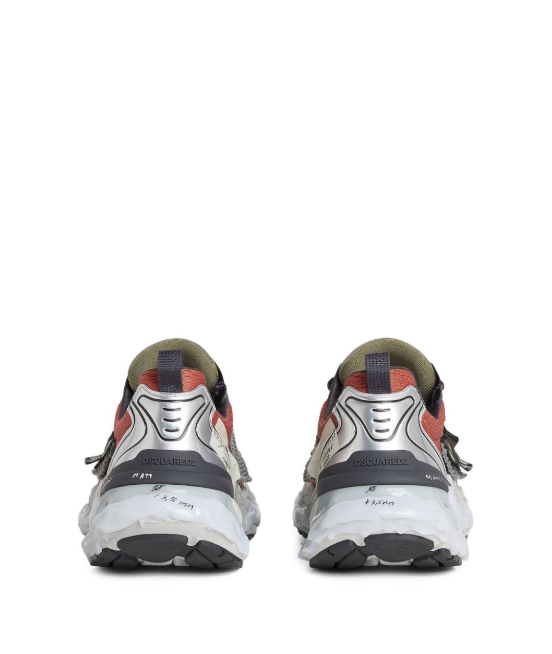 DSQUARED2 Мульти текстильные низкие кроссовки / кеды, фото 4