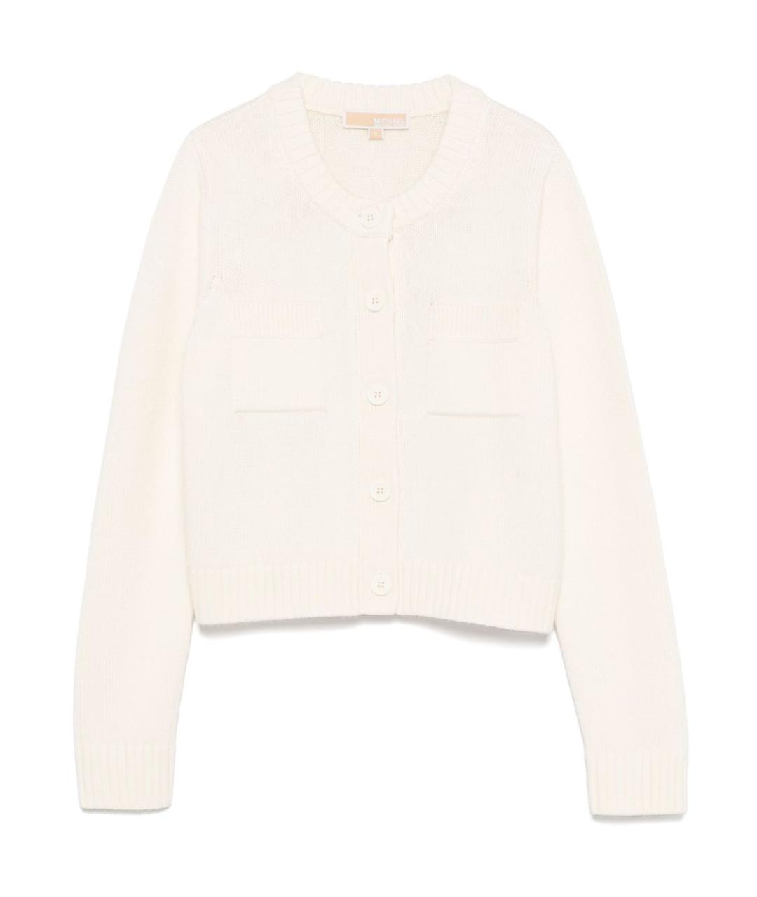 MICHAEL KORS Бежевый шерстяной кардиган, фото 1