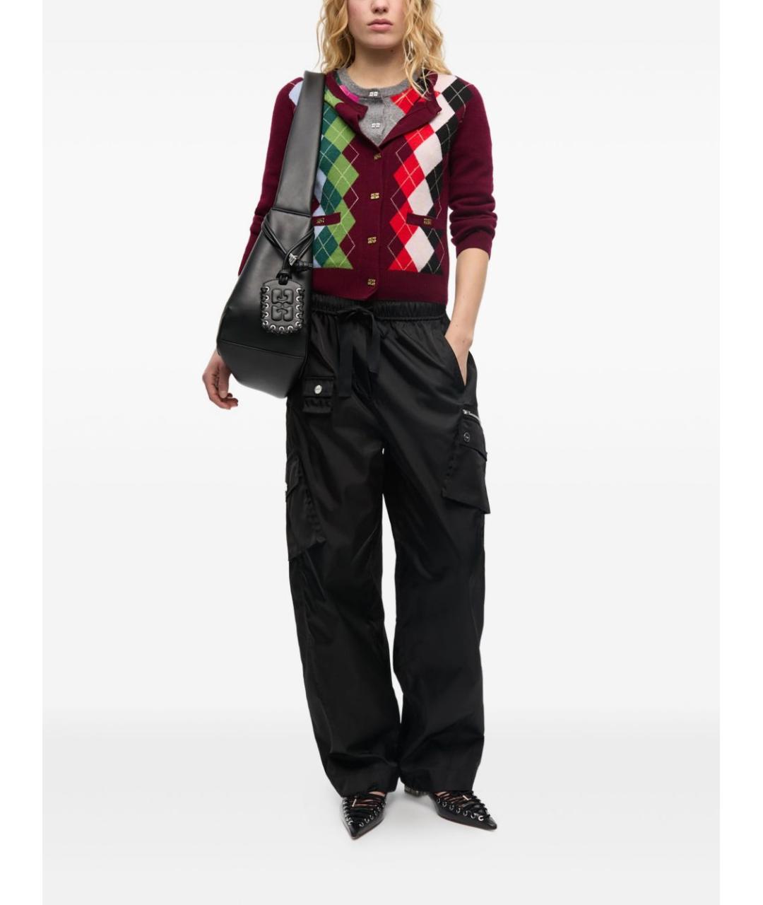 GANNI Мульти шерстяной кардиган, фото 5