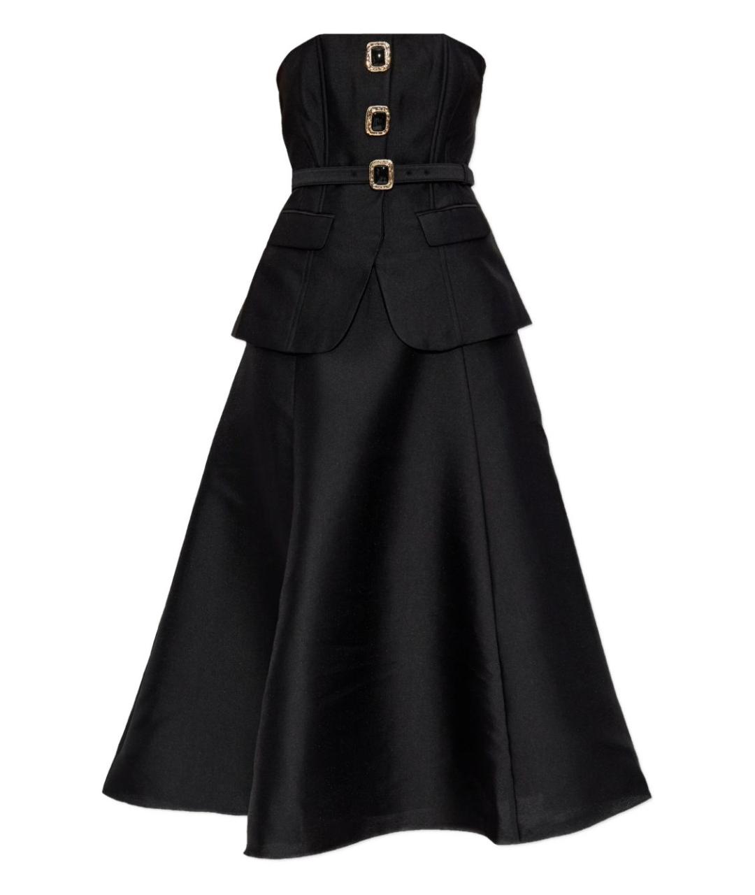 SELF-PORTRAIT Черное полиэстеровое вечернее платье, фото 1