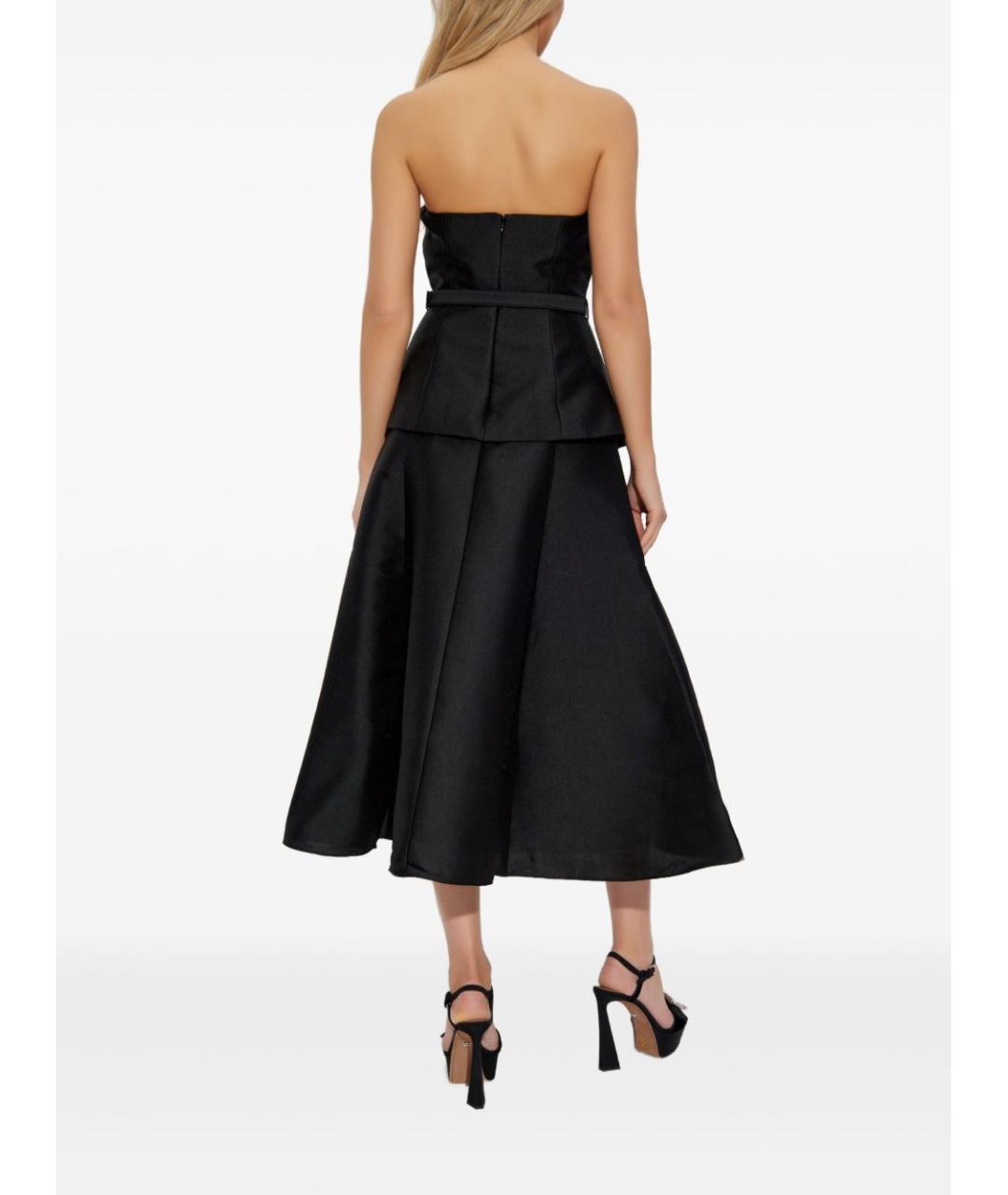 SELF-PORTRAIT Черное полиэстеровое вечернее платье, фото 5