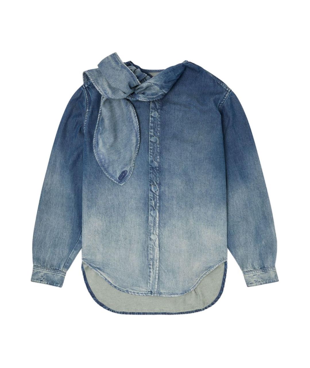 DIESEL Синяя синтетическая рубашка, фото 1