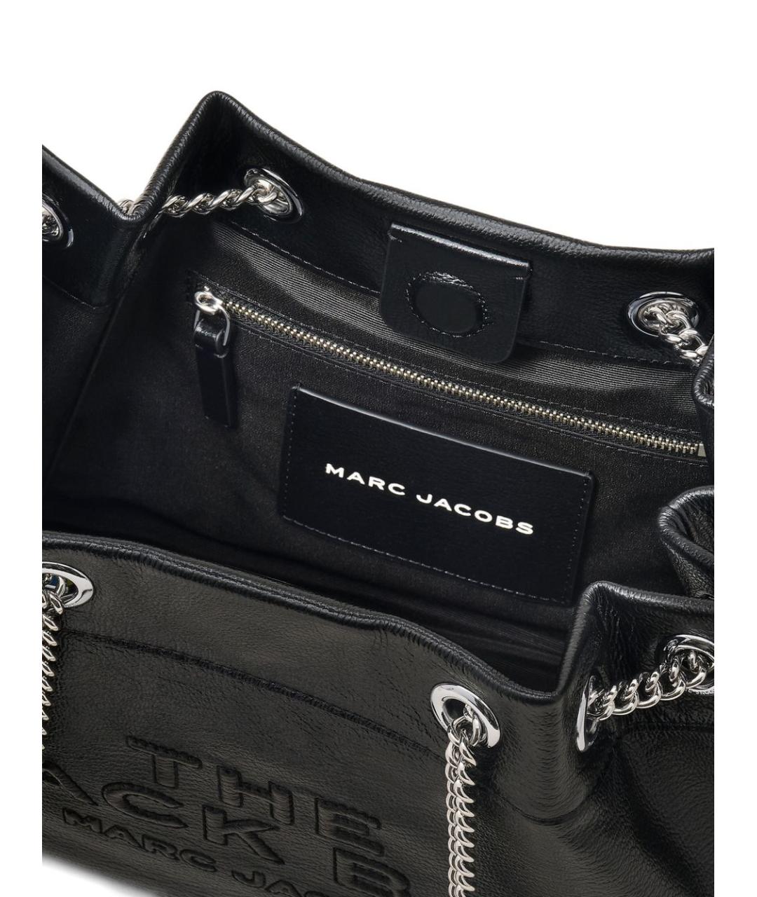 MARC JACOBS Черная кожаная сумка через плечо, фото 5