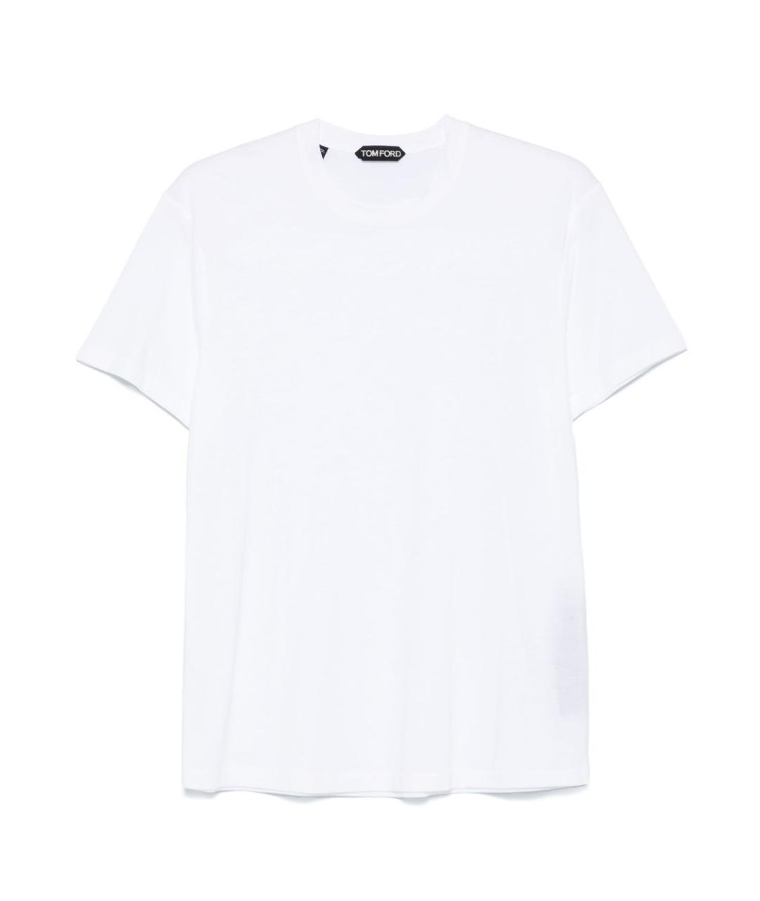 TOM FORD Белая хлопковая футболка, фото 1