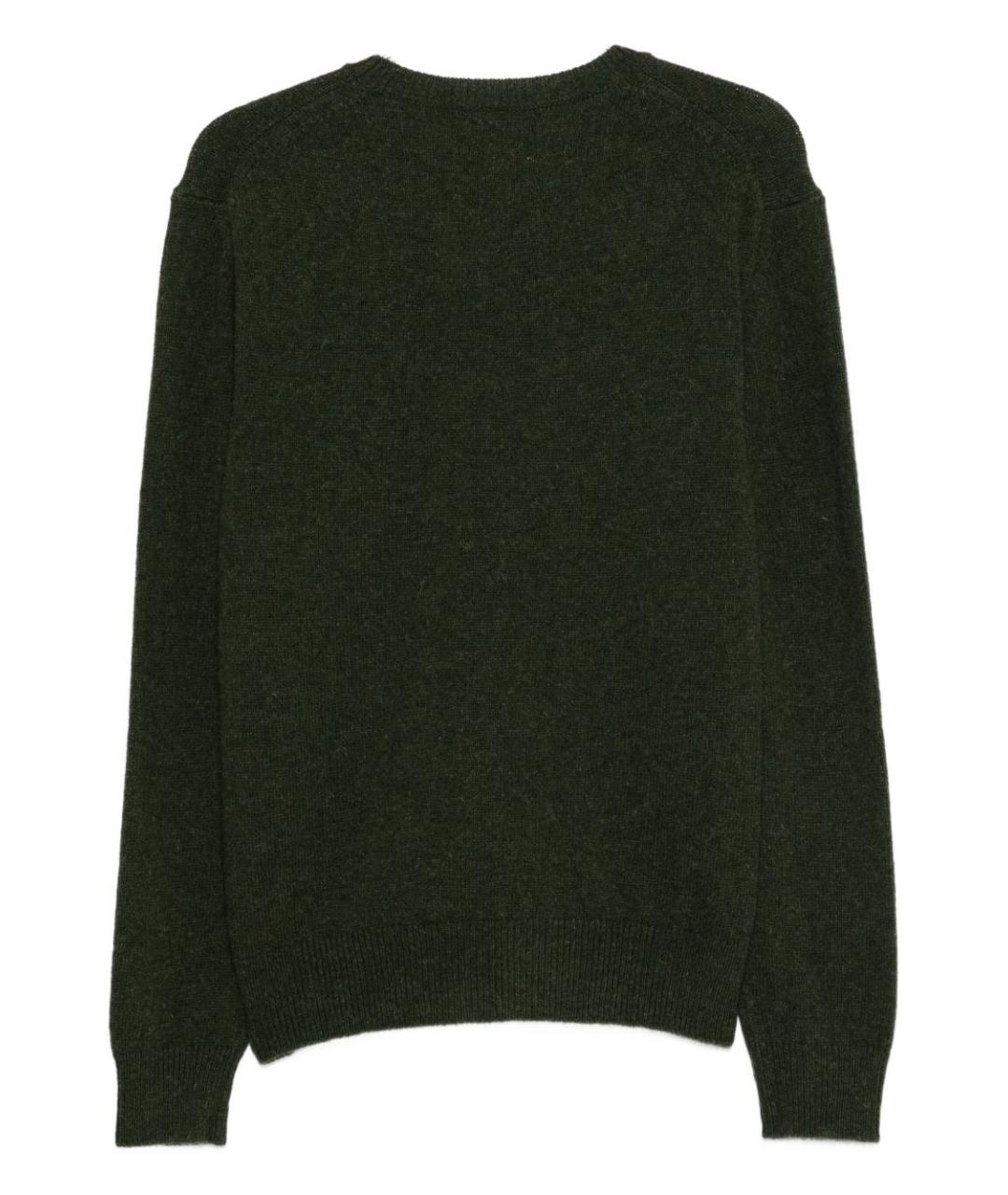 BARACUTA Зеленый шерстяной джемпер / свитер, фото 3