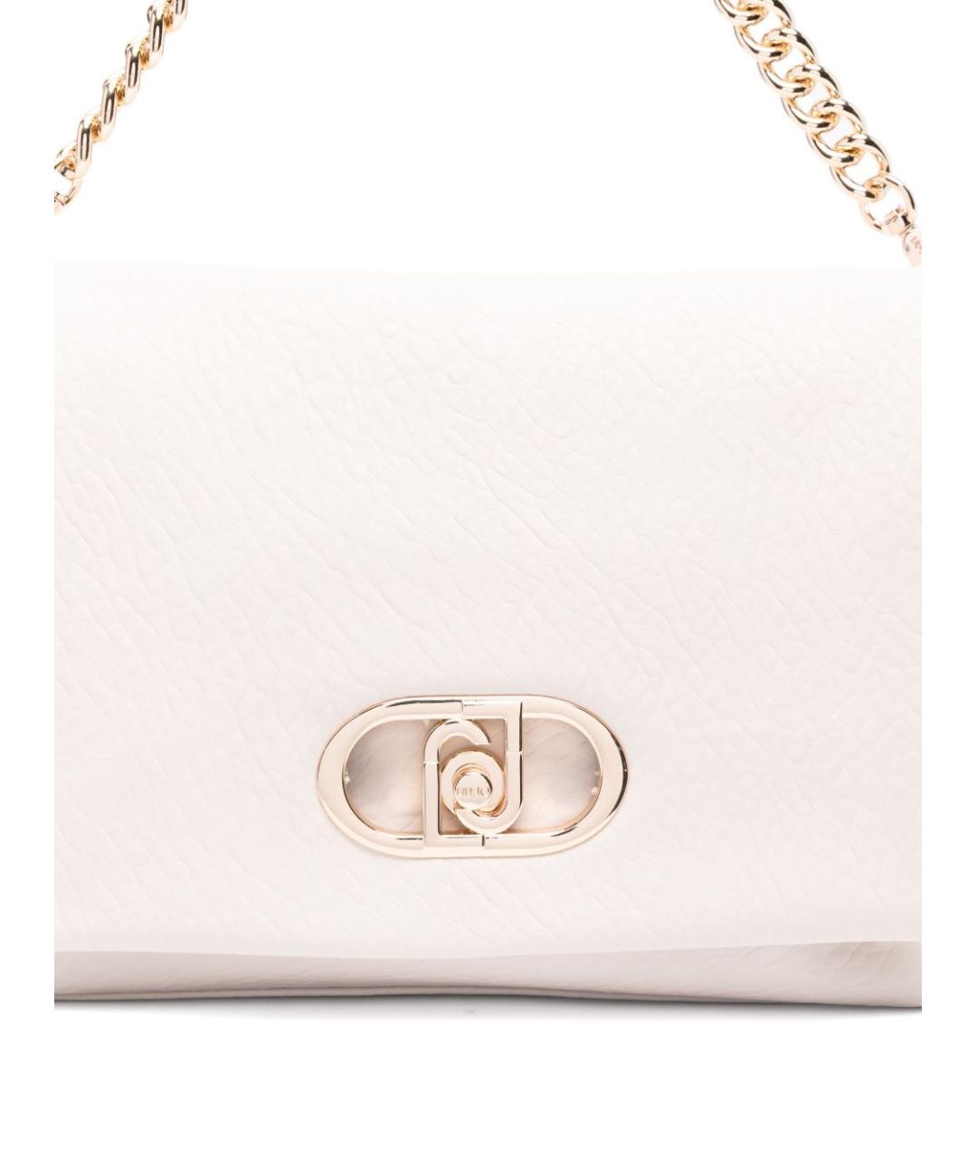 LIU JO Белая сумка через плечо из искусственной кожи, фото 4