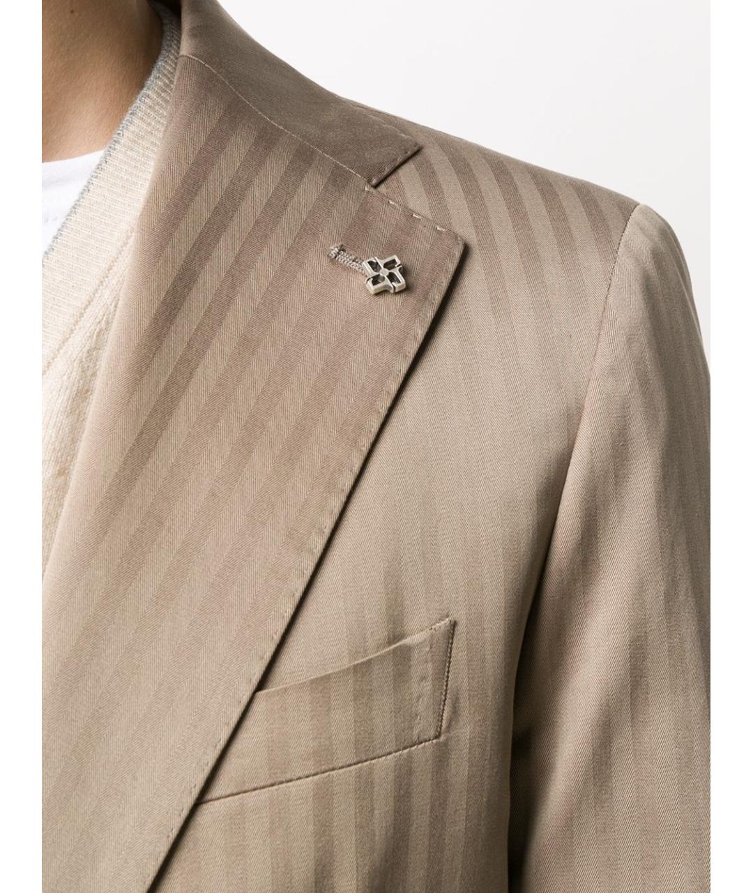 TAGLIATORE Бежевый классический костюм, фото 6
