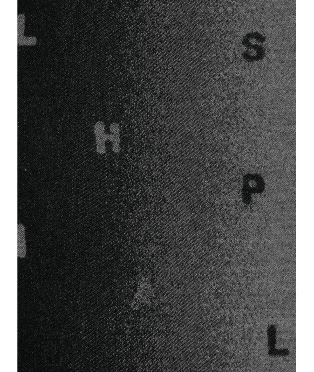 PAUL SMITH Серый шерстяной шарф, фото 3