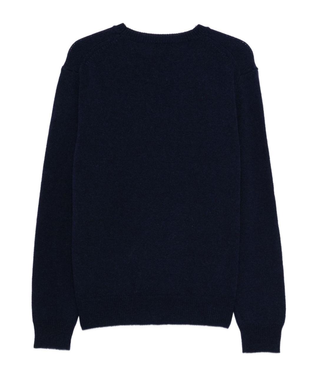 BARACUTA Синий шерстяной джемпер / свитер, фото 3