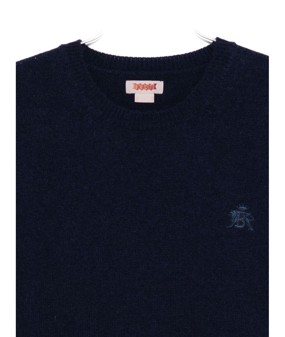 BARACUTA Синий шерстяной джемпер / свитер, фото 2