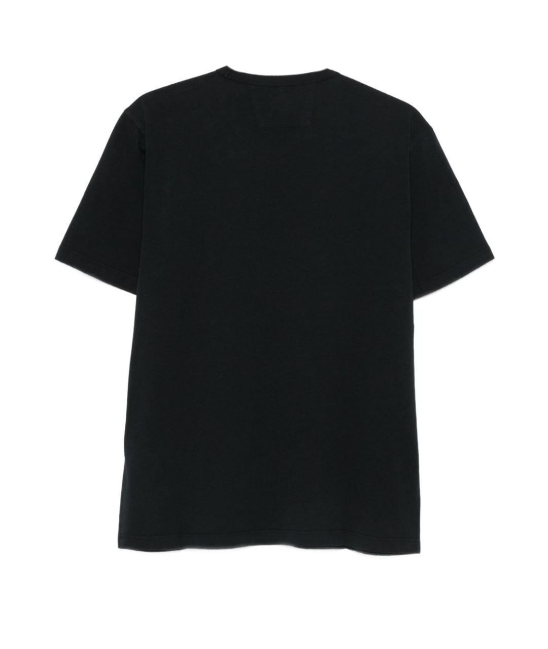 CP COMPANY Черная хлопковая футболка, фото 2