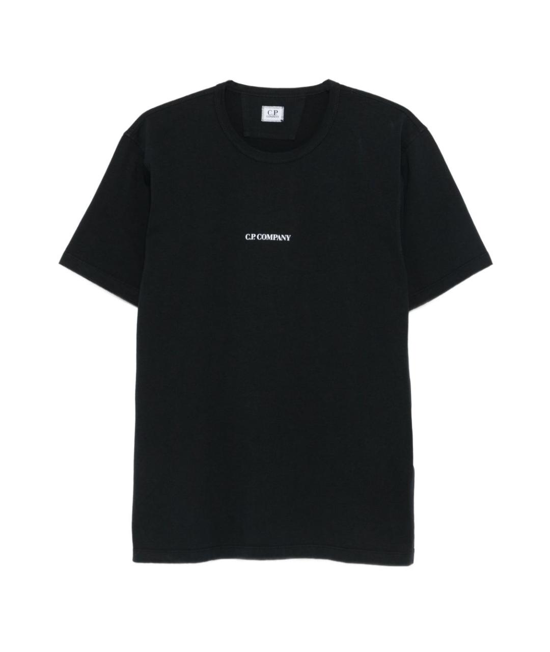 CP COMPANY Черная хлопковая футболка, фото 1