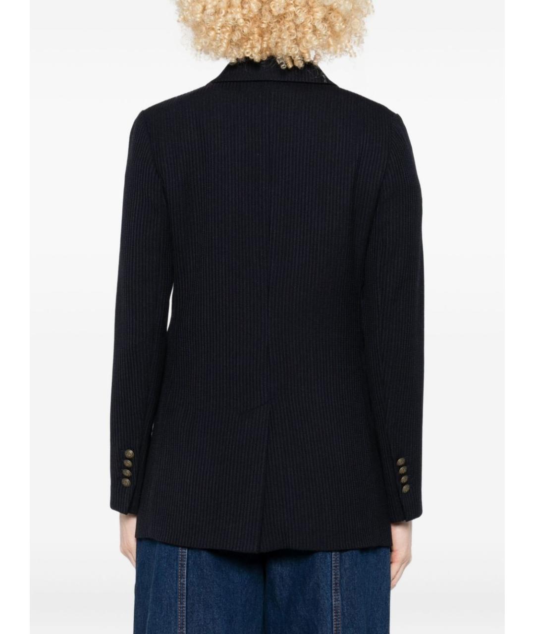 CIRCOLO 1901 Синее шерстяное пальто, фото 2