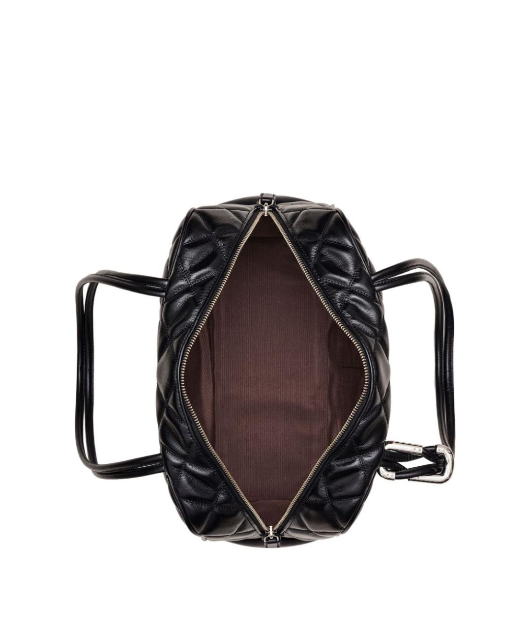 MARC JACOBS Черная кожаная сумка через плечо, фото 2