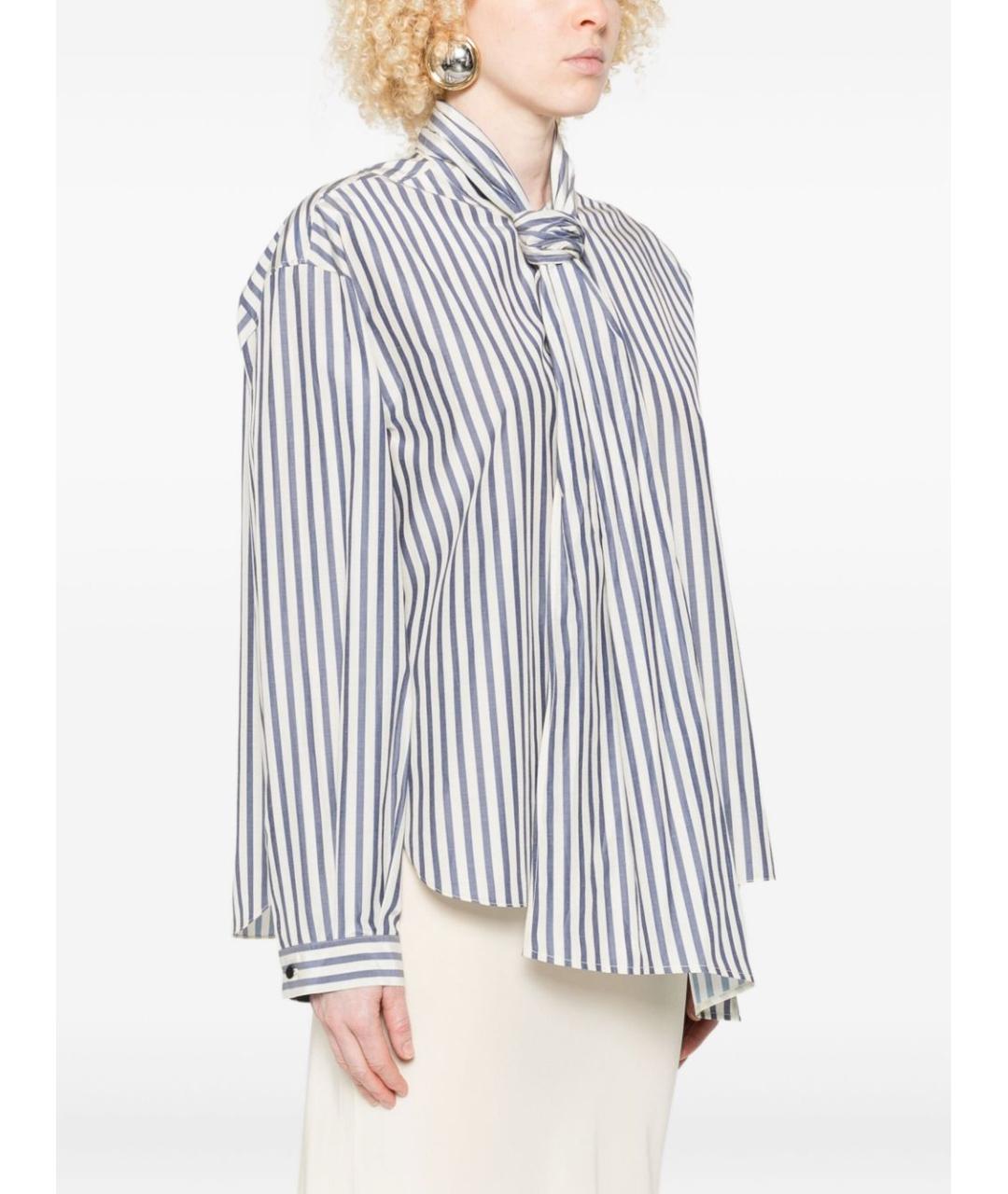 FORTE FORTE Синяя полиэстеровая рубашка, фото 5