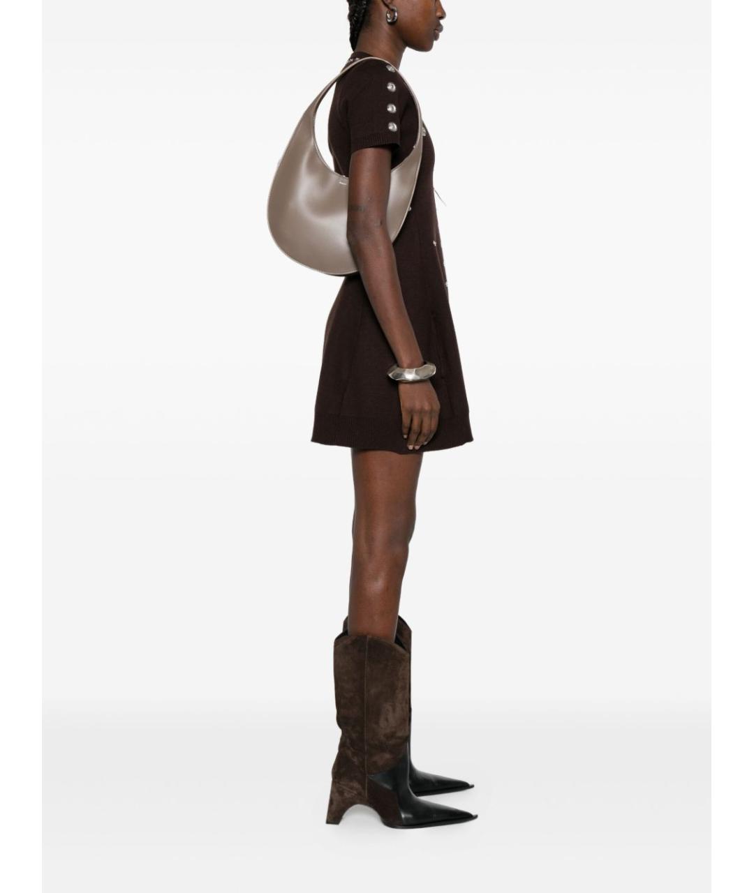 COPERNI Коричневая кожаная сумка через плечо, фото 4