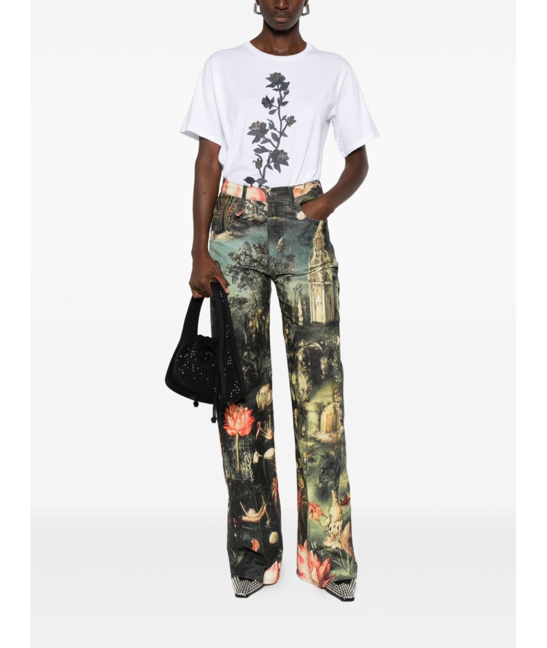 BLUGIRL Белая хлопковая футболка, фото 3