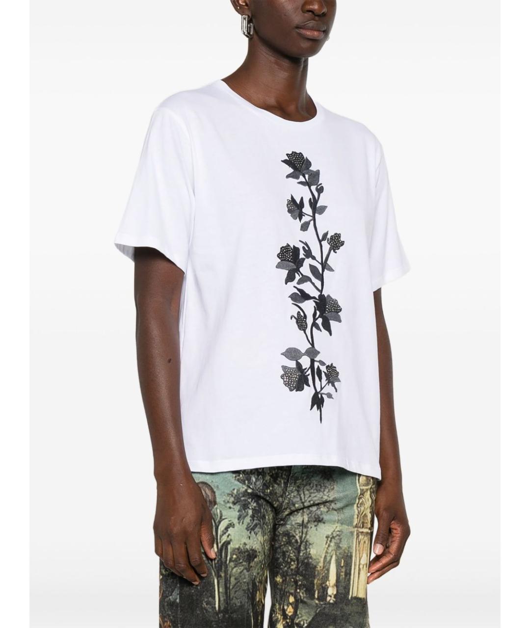 BLUGIRL Белая хлопковая футболка, фото 5