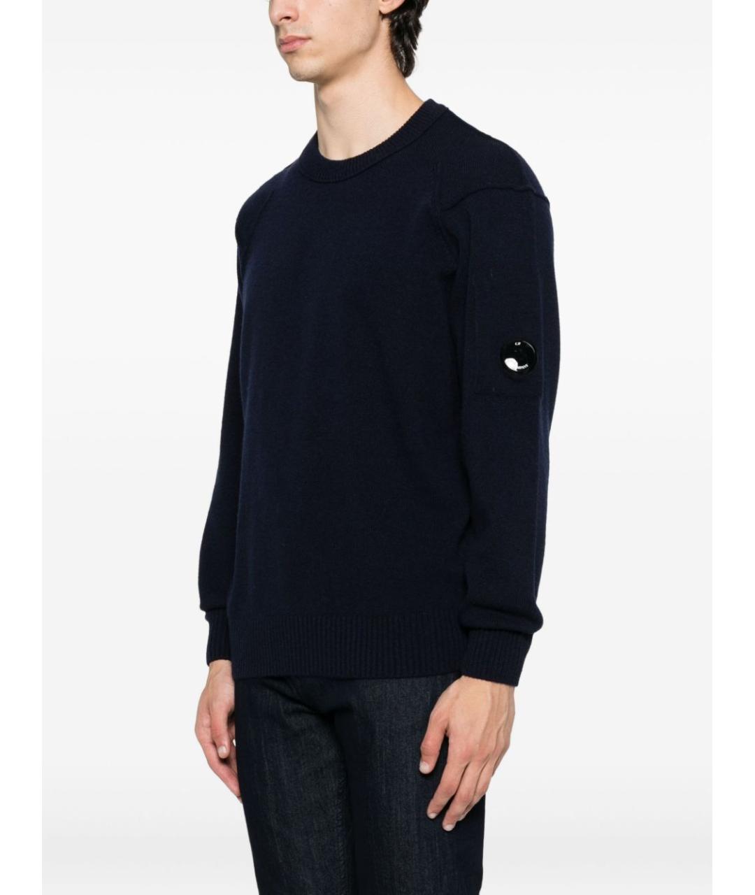 CP COMPANY Темно-синий шерстяной джемпер / свитер, фото 4