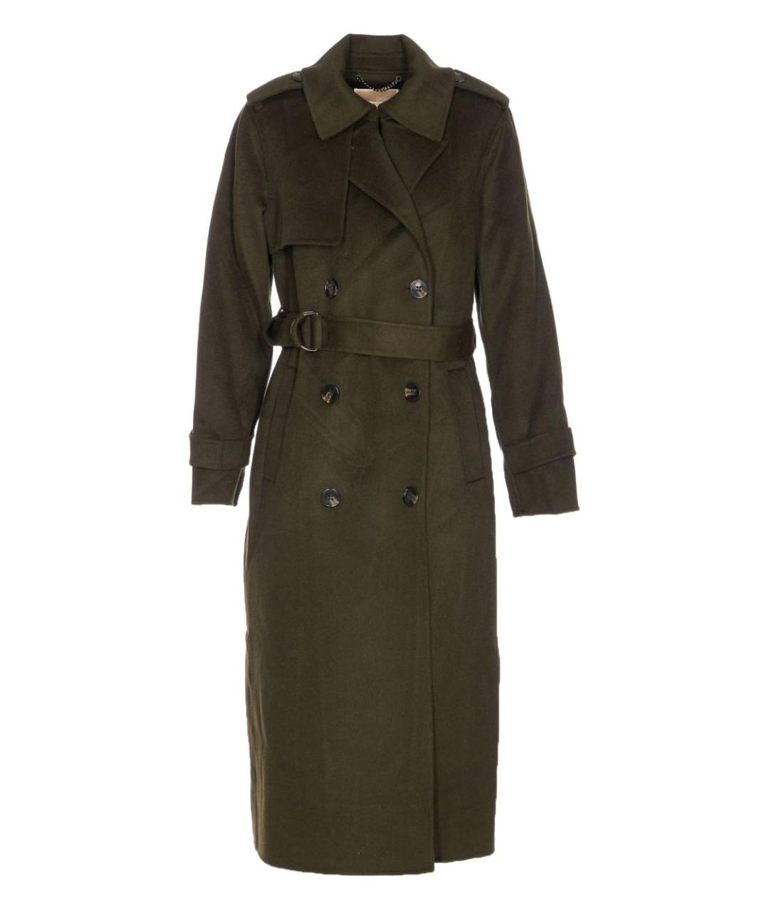 MICHAEL KORS Зеленые шерстяное пальто, фото 1