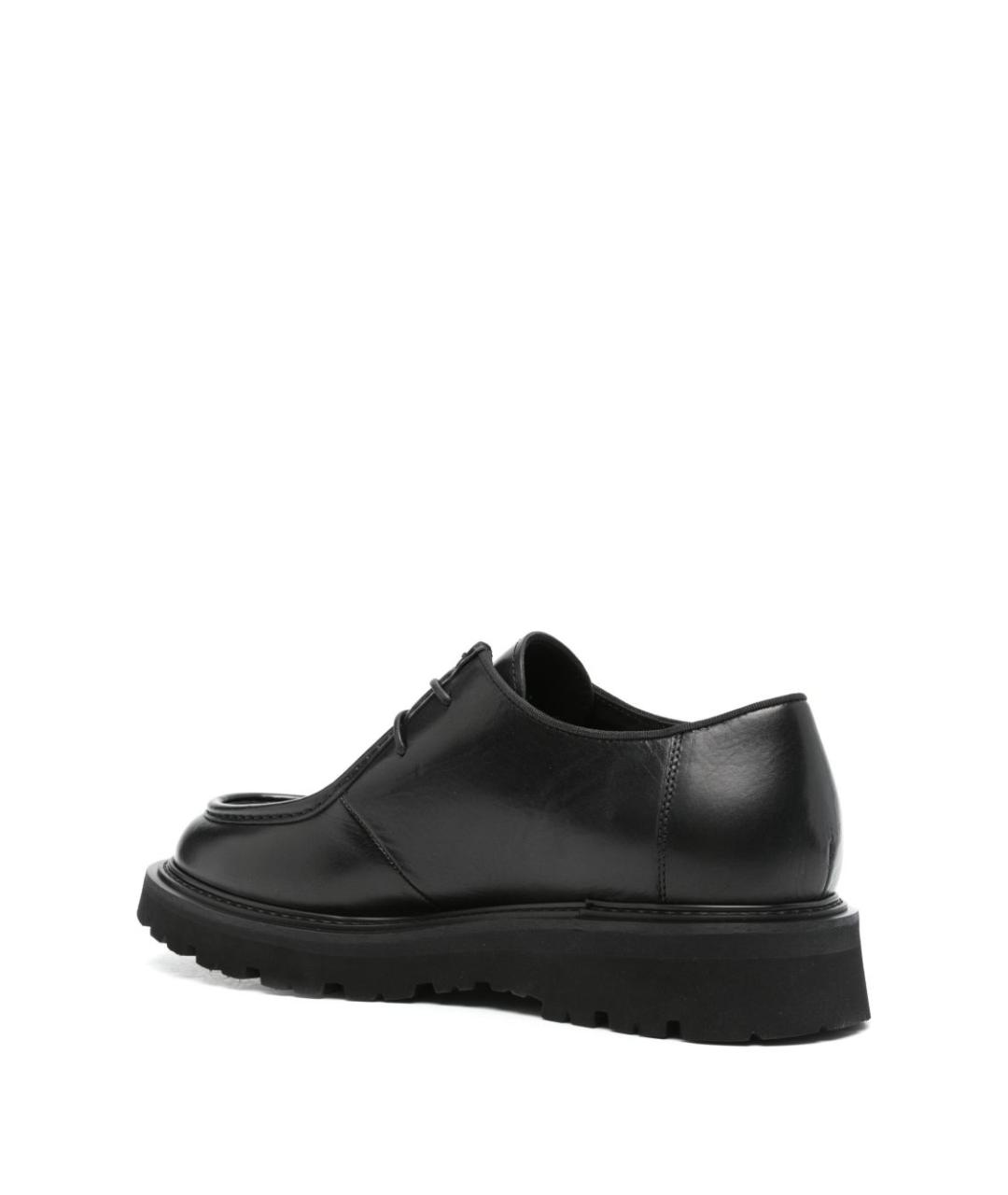 WOOLRICH Черные кожаные низкие ботинки, фото 4