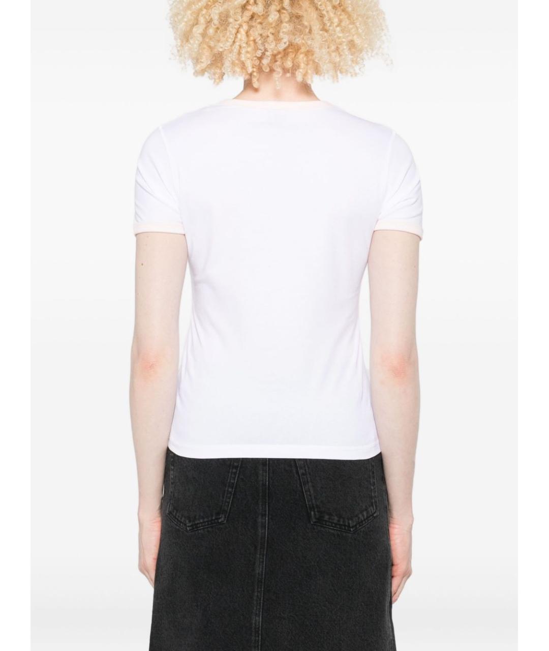 CASABLANCA Белая хлопковая футболка, фото 3