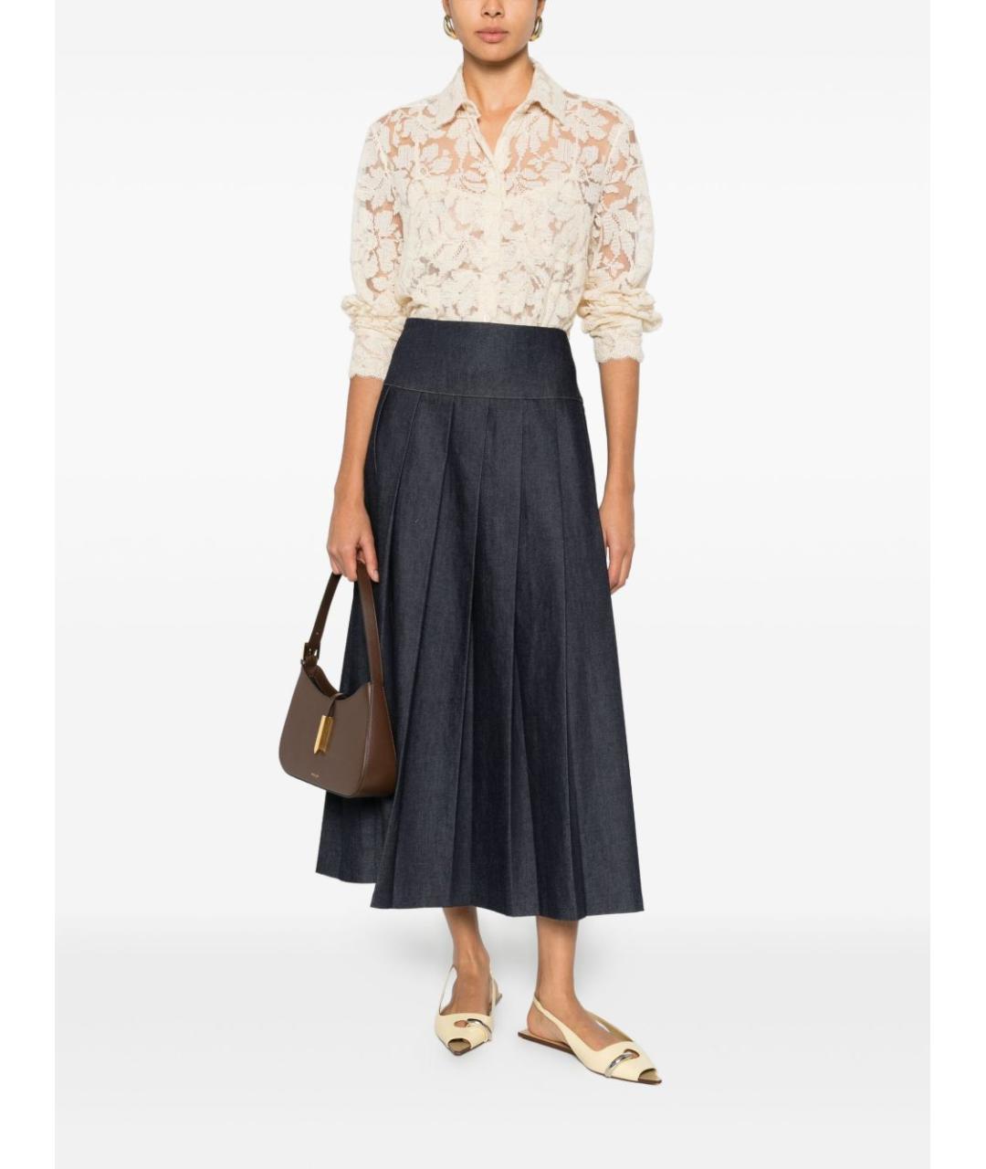 ERMANNO SCERVINO Бежевая кружевная рубашка, фото 5