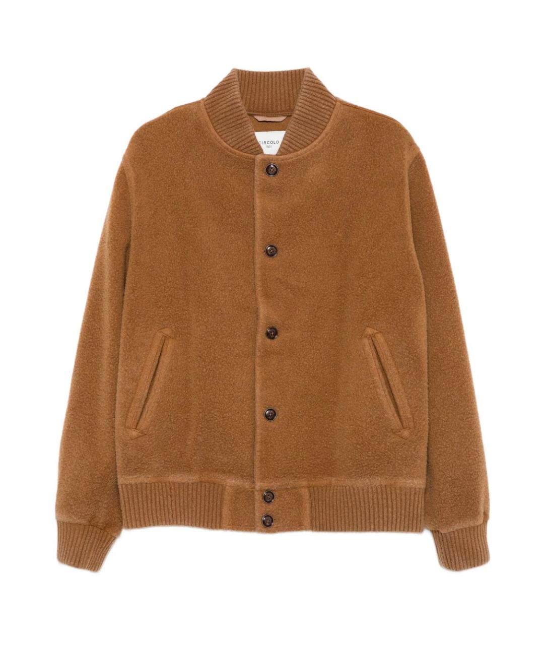 CIRCOLO 1901 Коричневая шерстяная куртка, фото 1