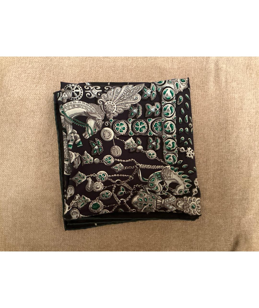 HERMES Мульти шелковый платок, фото 3