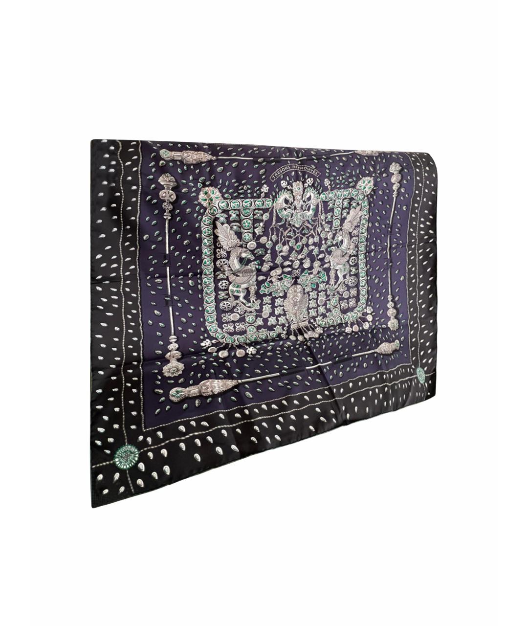 HERMES Мульти шелковый платок, фото 4