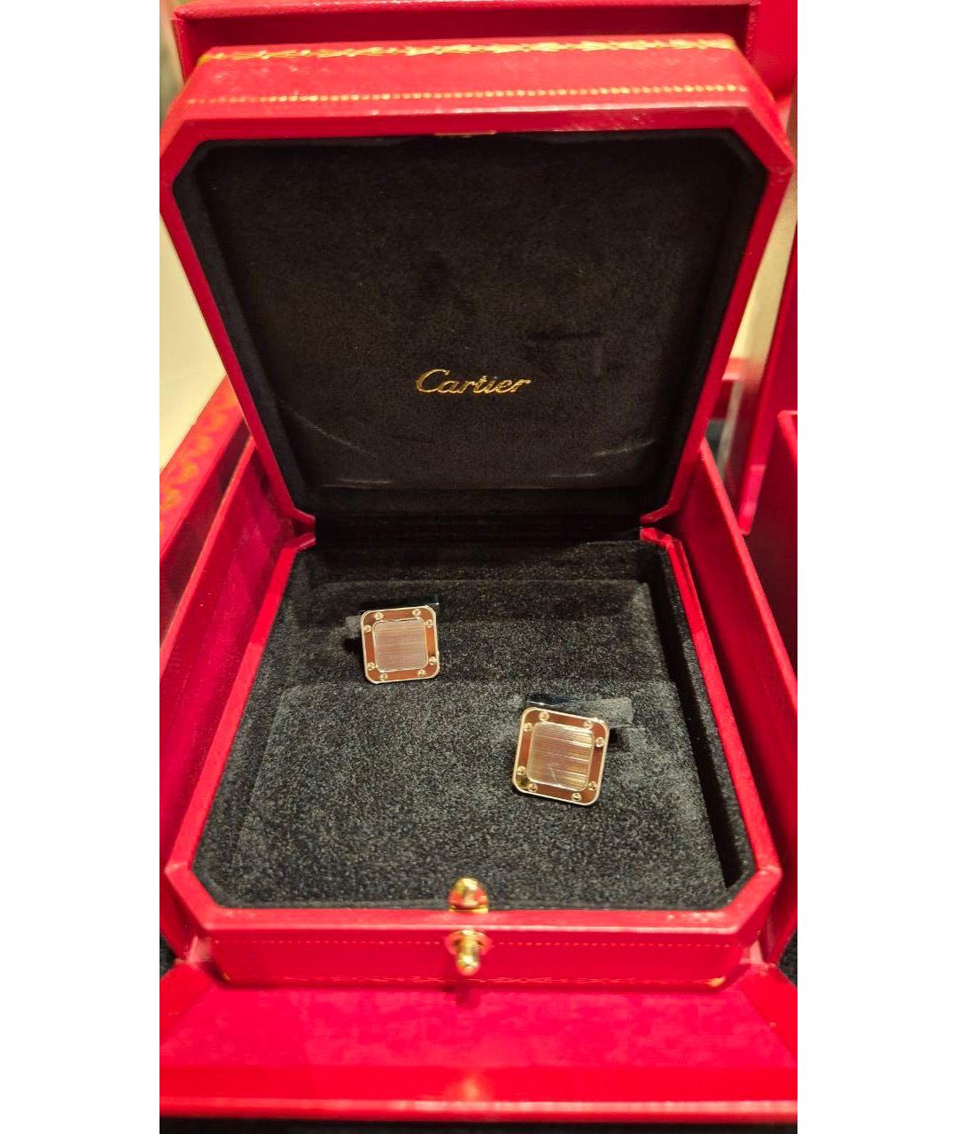 CARTIER Серебряные серебряные запонки, фото 4