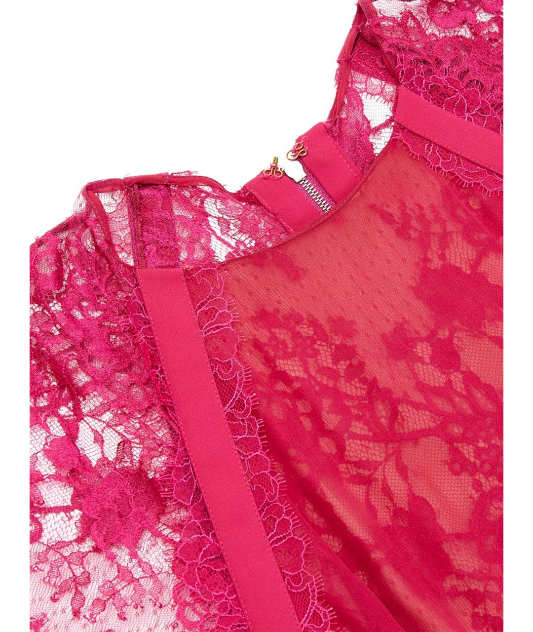 ELIE SAAB Розовое полиамидовое повседневное платье, фото 6