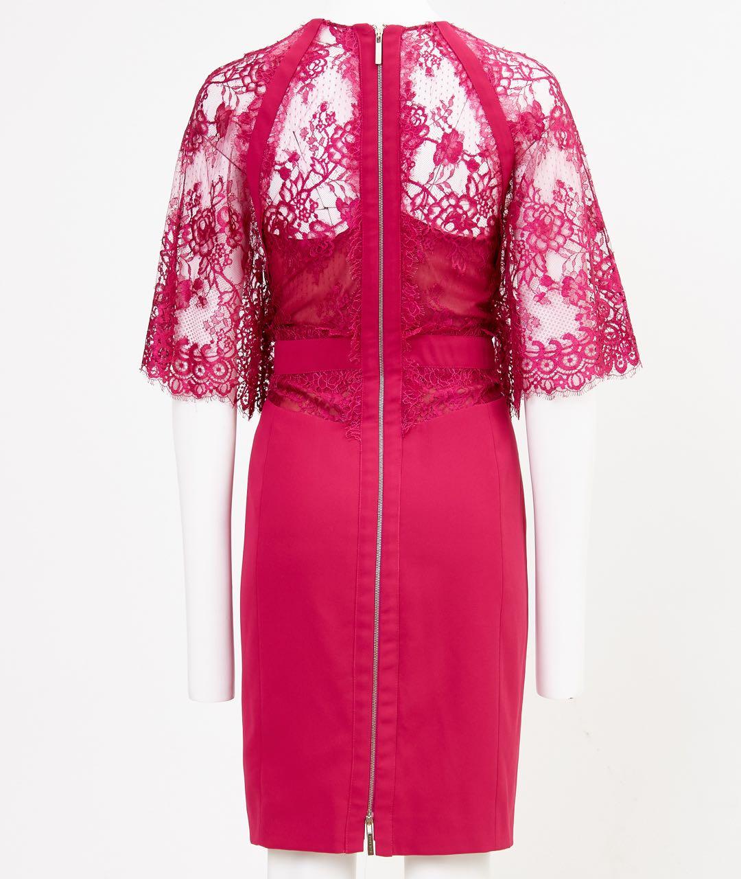 ELIE SAAB Розовое полиамидовое повседневное платье, фото 2