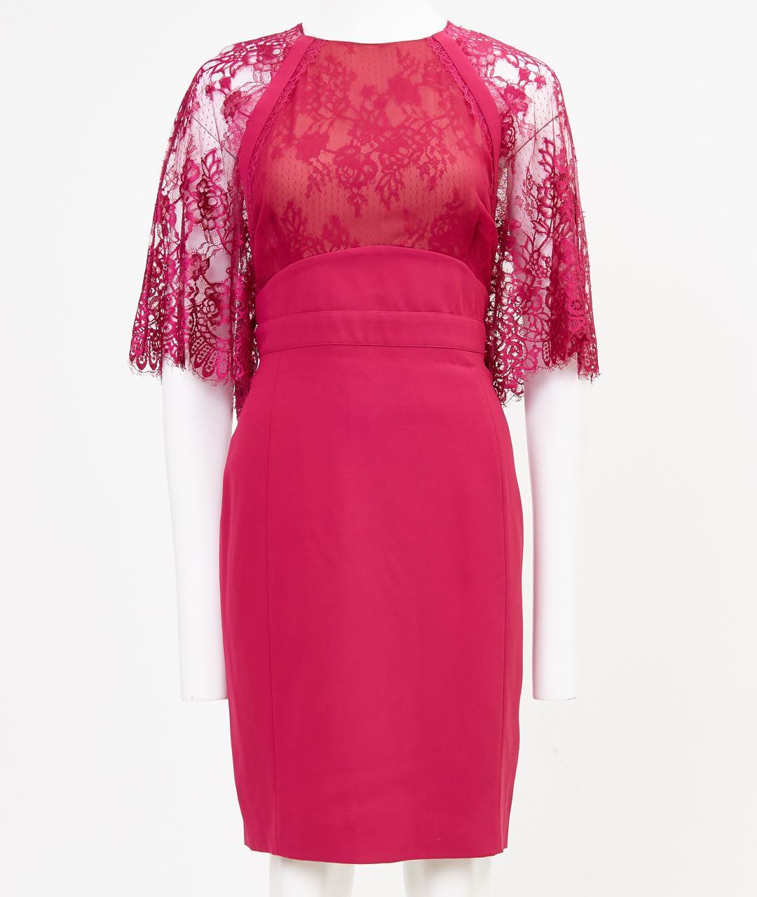 ELIE SAAB Розовое полиамидовое повседневное платье, фото 5