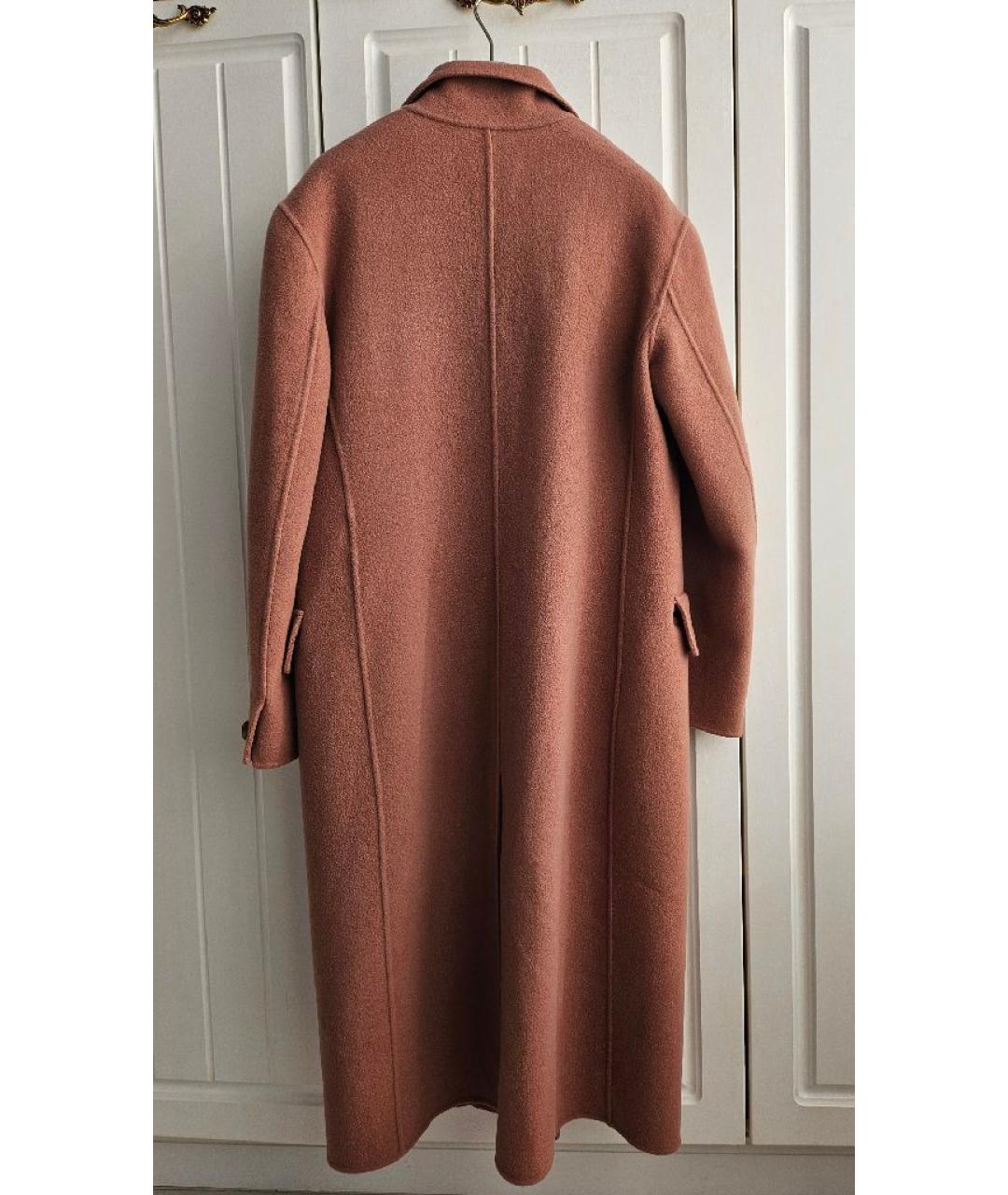 WEEKEND MAX MARA Коралловое шерстяное пальто, фото 2