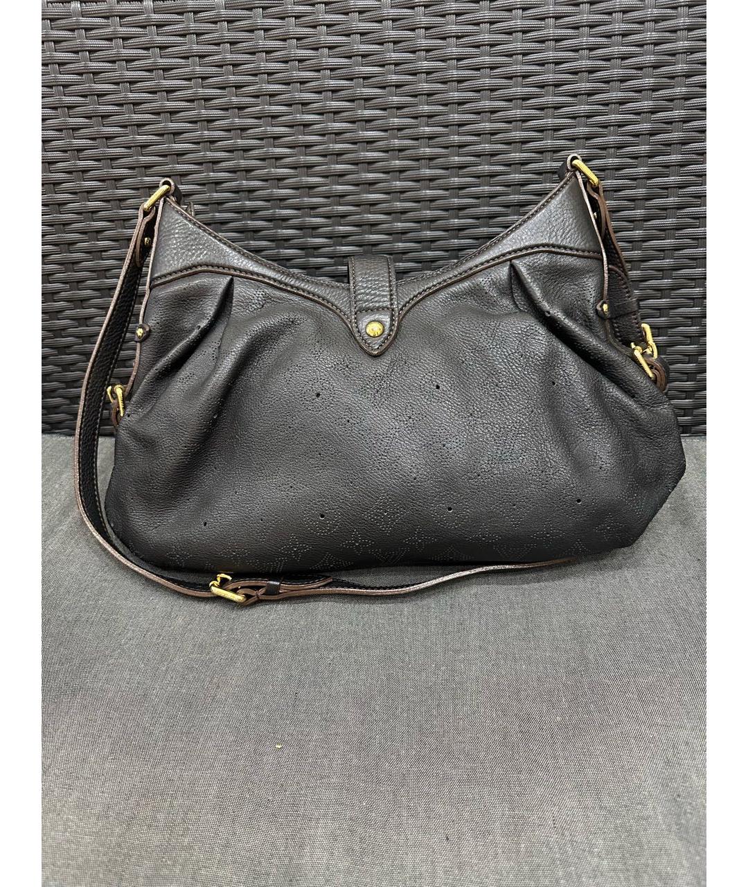 LOUIS VUITTON Коричневая кожаная сумка через плечо, фото 2