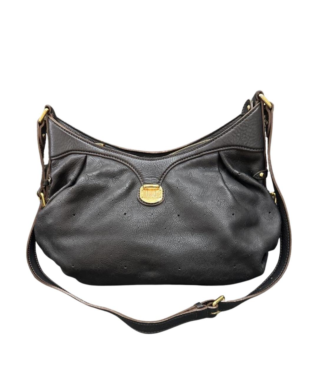 LOUIS VUITTON Коричневая кожаная сумка через плечо, фото 1