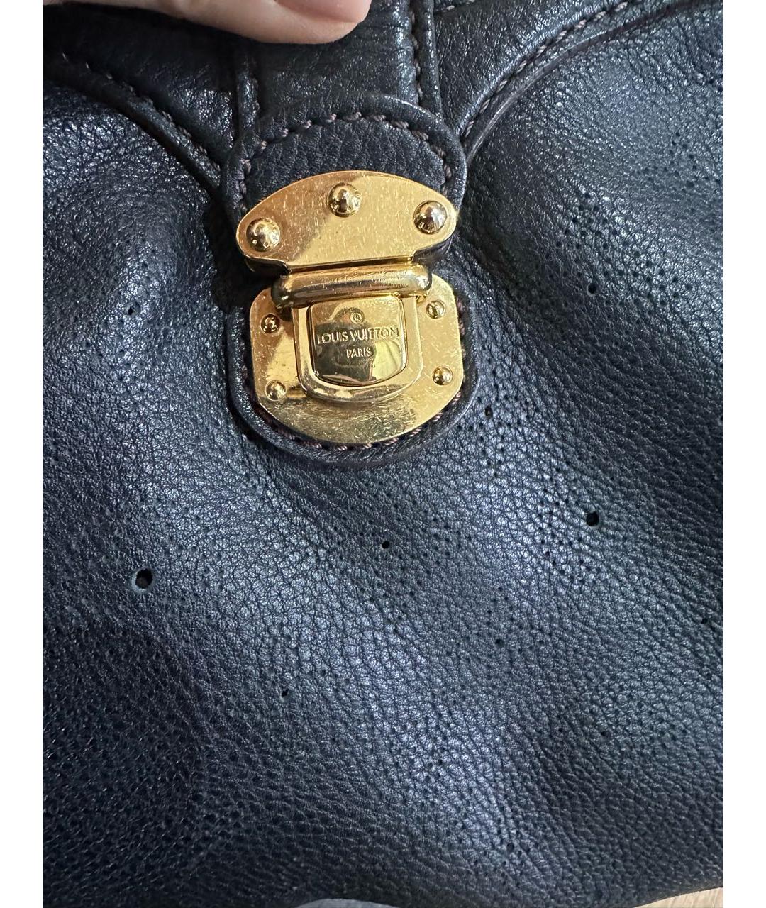 LOUIS VUITTON Коричневая кожаная сумка через плечо, фото 5